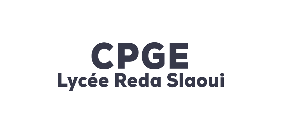 CPGE Lycée Reda Slaoui