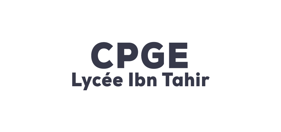 CPGE Ibn Tahir